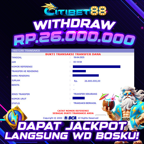 Bukti WD CITIBET88 #1
